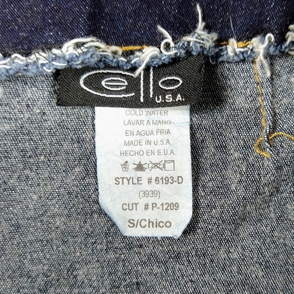 SOLD!!!!Vintage Cello Jean Mini Skirt Size Small - Picture 5 of 15